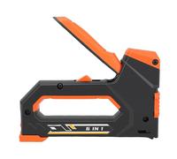 Jelquix Graffetta 6 in 1 per Carichi Pesanti, Chiodo per Cucitrice in Acciaio Cr V, Set di Graffette per Chiodi a 6 con Levapunti, Ideale per Riparazioni Domestiche, Carpenteria, Progetti di Mobili