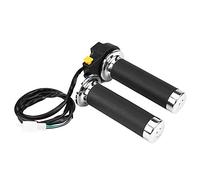 Jelquix Interruttore di Arresto Dell'impugnatura del Manubrio con Comando Dell'acceleratore Resistente per Moto da Bicicletta Motorizzata 22 Mm Nero Installazione Semplice
