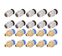 Jelquix Kit di Connessione Affidabile con Raccordo Pneumatico per Stampante 3D per Ender 3, Set Facile da Installare per Appassionati, 20 Pezzi PC4-M6 PC4-10