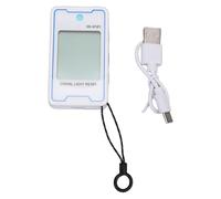 Jelquix Mini Misuratore di Luce Digitale con Display di umidità della Temperatura, Misuratore di Luce di Ricarica di Tipo C, di Lux 0,1-999900 con Design Portatile, Ideale per il Monitoraggio e la