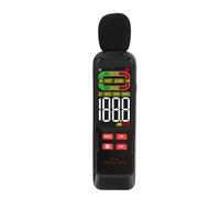 Jelquix Misuratore di Decibel, Fonometro Digitale con Display LCD Retroilluminato Mantenimento Dati MIN Risposta Rapida e Lenta DB, Ideale per la Misurazione del Rumore di Costruzione di Case,