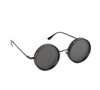 Jelquix Occhiali da Sole Tinta Regolabile, Occhiali Steampunk retrò Rotondi con Lenti Polarizzate con Tecnologia Filtro ND Oscurità Personalizzabile per la Guida Sportiva all'aria Aperta e l'uso