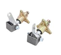 Jelquix Perno dello Sterzo con Mozzi Ruota Anteriori a 3 Perni, 1 Paio di Staffe per Mandrino dello Sterzo per Pneumatici da 6 Pollici ATV Go Kart Quad