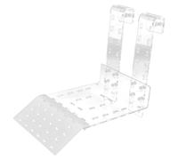 Jelquix Piattaforma per Basking in Acrilico Trasparente per Tartarughe, Scala per Rettili a Terrazza a Riposo Durevole per Accessori per Acquari (TC)