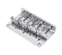 Jelquix Ponte per Basso Elettrico a 4 Corde, Ponte per Chitarra in Lega di Zinco, Gruppo Sella Regolabile con Accordatura Accurata, Ideale per Basso Jazz, 86 Mm
