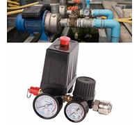 Jelquix Pressostato del Compressore D'aria Regolatore Efficiente della Valvola Controller per Uso in Officina 1/4 Pollici 4 Fori 90-120PSI 220V