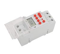 Jelquix Relè Timer Digitale, Timer Programmabile 24 V CC 30 A, Display LCD 12/24 Ore, Interruttore di Alimentazione con 16 On/off, Ideale per Lampioni, Scaldabagni e Luci