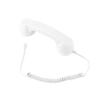 Jelquix Ricevitore Portatile Cablato di Tipo C con Cornetta Telefonica | Chiamate in Videoconferenza, Altoparlante HiFi, Microfono Integrato, Cavo a Spirale, Guscio in ABS