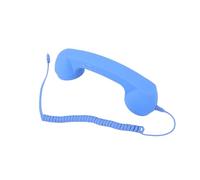 Jelquix Ricevitore Portatile Cablato di Tipo C con Cornetta Telefonica | Chiamate in Videoconferenza, Altoparlante HiFi, Microfono Integrato, Cavo a Spirale, Guscio in ABS