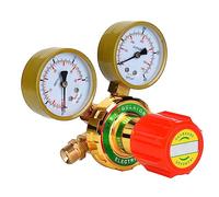 Jelquix Riduttore di Pressione Dell'Acetilene di Alta qualità con Design di Decompressione di Sicurezza Misuratore di Acetilene del Gas per Uso di Laboratorio G5/8 CGA580 Rame (60# esportazione