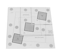 Jelquix Righello per Trapuntatura, Righello per Capanna di Tronchi per Cucito Acrilico Trasparente, per Segni di Facile Lettura con Misurazione Precisa, Ideale per il Taglio di Tessuti e la (10