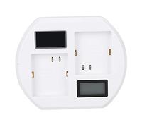 Jelquix SEIVI Caricabatteria USB Intelligente LCD Veloce per Arlo Pro 2/fotocamere/luce da Passeggio Batteria Doppia Carica per Sicurezza/casa, Bianco