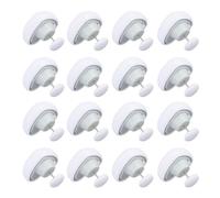 Jelquix Set di 16 Clip per Trapunta Rimovibili, Perni Porta Clip per Fissaggio Trapunta, di Design con Bottoni Rimovibili, Ideali per Piumini, Coperte, Cuscini e Biancheria da Letto (White)