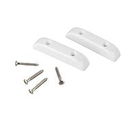 Jelquix Set di 2 Poggiapolsi per Basso, Poggiapollice per Chitarra Antiscivolo Durevole per un Comfort Prolungato Suonando il Basso Jazz, Design in Plastica Leggera (GM02 Bianco)
