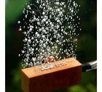 Jelquix Set di Diffusori in Pietra Porosa in Legno Naturale per Acquario, Efficace Dissoluzione Dell'ossigeno, Adatto per Acqua Marina e Dolce, 2 Pezzi S/L per Acquariofili (L)