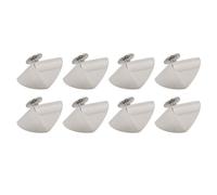 Jelquix Set di Rivetti a Vite a Punta Quadrata 20 Pezzi in Lega di Zinco Piramide Punk Hardware Durevole per Borse in Pelle Kit di Riparazione Scarpe 15mm (SILVER)
