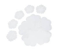 Jelquix Set di Stampi in Resina Siliconica, Vassoio Grande e Stampo per Sottobicchieri a 5 Fiori per Colata in Resina con Superficie Interna Lucida, Casa Fai da Te Riutilizzabile