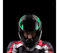Jelquix Striscia LED per Casco Moto Ricaricabile USB, Luce di | 3 modalità EL Luce fredda per caschi da snowboard e , resistente agli agenti atmosferici
