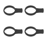 Jelquix Supporto per Allenatore con Impugnatura per Racchetta da Tennis, 4 Pezzi, in Silicone Leggero, Comfort per Competizioni Sportive (Black)
