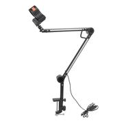 Jelquix Supporto per Braccio per Microfono Regolabile, Supporto per Braccio per Microfono RGB, Desktop Regolabile in Metallo con 22 modalità Colore e Ampia Manopola di Regolazione dello Smorzamento,