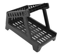 Jelquix Supporto per Stampante Codici a Barre, Supporto per Etichette per Rotoli Etichette Fanfold Supporti in Materiale ABS Rotolo da 110 Mm Foglio da Mm Stampa Termica (BLACK)