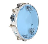 Jelquix Tamburello Jingle Bells a Doppia con Tono Regolabile con Viti Durevoli per un Forte Senso del Ritmo per gli Appassionati di Percussioni 8 Pollici (BLUE)
