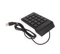Jelquix Tastierino Numerico Ergonomico Cablato 18 Tasti Tastierino Plug and Play Silenzioso per PC Portatile, Adatto a Banche e Uomini D'affari, Materiale ABS (1 confezione)