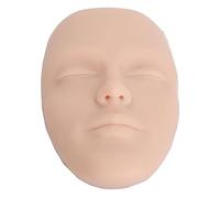 Jelquix Tavola Pratica 3D per Manichino per Trucco in Silicone con 7 Pennelli per Trucco per Aspiranti Artisti (Colore della pelle medio)
