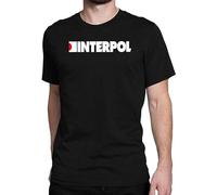 JELU Good Come from Men's Interpol Band Logo Short Sleeve White Yellow Black Red Mens Women T Camicie e T-Shirt 100% Cotton68484(Large)