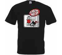 JELU Grid u15_j T-Camicie e T-Shirt Cotton Terrace It's Pub Time Andy CAPP Man T-Camicie e T-Shirt 100% Cotton Sleeve Camicie e T-Shirt Black Black(XX-Large)