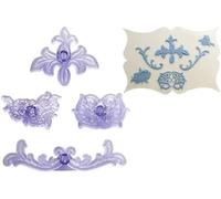 JEM 108SD007 Tagliapasta per Cake Design, Bianco, 17 x 2 x 22 cm, 4 unità