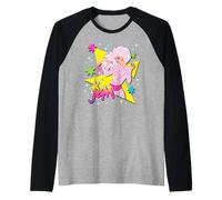 Jem And The Holograms Jem Pop Star Singing Stars & Geometric Maglia con Maniche Raglan