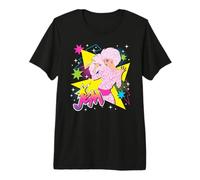 Jem And The Holograms Jem Pop Star Singing Stars & Geometric Maglietta Premium