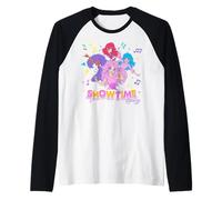 Jem And The Holograms Showtime Synergy Cute Chibi Band Maglia con Maniche Raglan