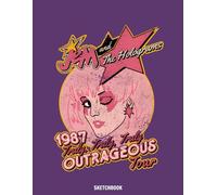 Jem And The Holograms Tour Distressed Sketchbook: Blank Pages, 110 pages, White paper, Sketch, Doodle and Draw