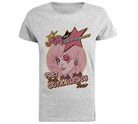 Jem And The Holograms Tour T-Shirt A Maniche Corte Grigia da Donna
