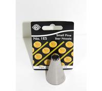 JEM - Bocchetta Decorativa Stella a Denti Fini in Acciaio Inox per Sac à Poche, Piccola, n. 1ES