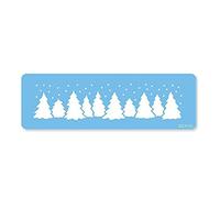 JEM PME sch12 Natale Foresta di Stencil, Plastica, Blue, cm, 15 x 1 x 15 cm, 1 unità