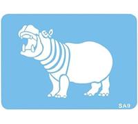 JEM SA9 Ippopotamo Stencil per Cake Design, Blu