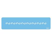 JEM SB1 Bordo Spira Decorativa Stencil per Cake Design, Blu