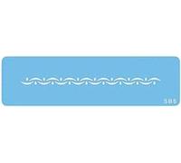 JEM SB5 Bordo Onde Decorative Stencil per Cake Design, Blu
