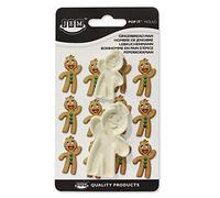 JEM Set Large/Small Pop Lo Stampo per Decorazione Torte a Forma di omino, Avorio, 1.6 x 9.1 x 16 cm