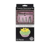 JEM - Set per Decorare Cupcake con Bocchette in Acciaio Inox e Sac à Poche