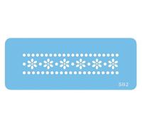 JEM - Stencil per Cake Design - Bordo Margherite & Puntini