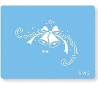 JEM SW2 Campane Stencil per Cake Design, Blu