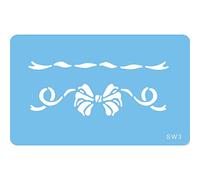 JEM SW3 Fiocco e Nastro Stencil per Cake Design, Blu