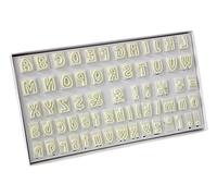 JEM - Tagliapasta per Cake Design - Set Alfabeto, Confezione da 64