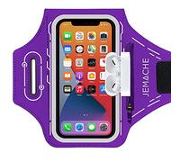 Jemache fascia da braccio per Galaxy S20 S10 S9 S8 resistente all'acqua per palestra corsa esercizi allenamento sottile per Samsung Galaxy S20 S10 S9 S8 S7 Edge con portachiavi