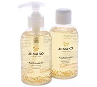 Jemako - Sapone liquido da cucina, 500 ml (2 x 250 ml) con dispenser di sapone neutralizza gli odori della cucina
