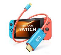 JEMDO Cavo dock HDMI ad alta velocità 4K 144Hz per Switch 2017/OLED | Adattatore da USB-C 3.2 a HDMI 2.1, 2 m, 48 Gbps, 100 W PD, adattatore da viaggio portatile per Steam Deck/ROG Ally/PC/TV